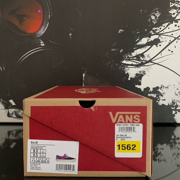 WOMENS VANS UA ERA SF BLACK AND PURPLE - NEW - Picture 8 of 9